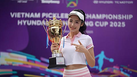 Dàn hoa hậu ‘đốt cháy’ cầu trường tại giải Pickleball Việt Nam 2025